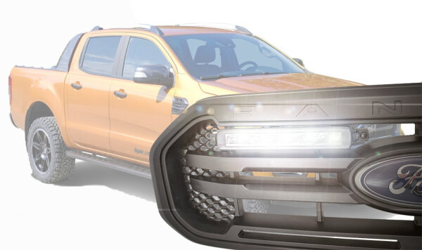 LED-Fernscheinwerfer K&uuml;hlergrill-Kit Euralight mit universellen Halterungen passend f&uuml;r Ford Ranger 2019-2022