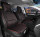 Sitzbez&uuml;ge passend f&uuml;r Fiat 500 ab 2012 in Schwarz/Rot 2er Set Wabendesign