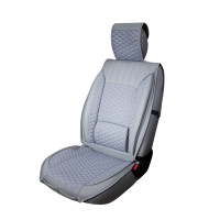 Sitzbez&uuml;ge passend f&uuml;r Honda HR-V ab 2015 in Grau 2er Set Wabendesign