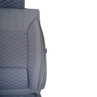 Sitzbez&uuml;ge passend f&uuml;r Mazda CX-5 ab 2011 in Grau 2er Set Wabendesign