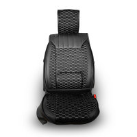 Front seat covers suitable for Mercedes Benz X Klasse from 2017 in color dark Gray Set of 2 Honeycomb design