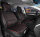 Front seat covers suitable for Nissan Juke from 2010 in color Black White Set of 2 Honeycomb design