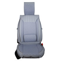 Front seat covers suitable for Subaru Forester from 2008 in color beige Set of 2 Honeycomb design
