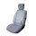 Front seat covers suitable for Subaru Forester from 2008 in color beige Set of 2 Honeycomb design
