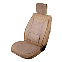 Front seat covers suitable for Toyota CH-R from 2017 in color cinnamon Set of 2 Honeycomb design