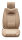 Front seat covers suitable for Dacia Duster from 2010 in color beige Set of 2 Check design