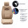 Front seat covers suitable for Dacia Duster from 2010 in color beige Set of 2 Check design