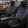 Front seat covers suitable for Dacia Sandero Stepway from 2009 in color Black White Set of 2 Check design