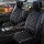 Front seat covers suitable for Ford Focus from 2007 in color Black White Set of 2 Check design