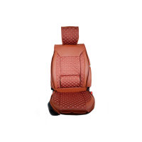 Front seat covers suitable for Subaru Forester from 2008 in color cinnamon Set of 2 Check design