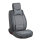 Front seat covers suitable for Daihatsu Terios from 2006 in color dark Gray Set of 2 Checkered mix