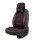 Front seat covers suitable for Daihatsu Terios from 2006 in color Black Red Set of 2 Checkered mix