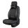 Front seat covers suitable for Renault Alaskan from 2017 in color Black White Set of 2 Checkered mix
