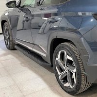 Running Boards suitable for Hyundai Tucson from 2021 Ares black with T&Uuml;V